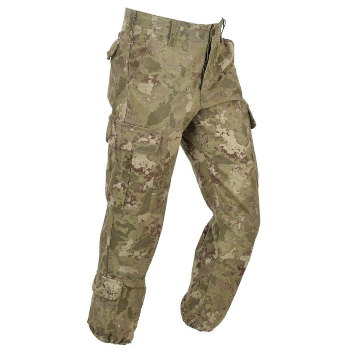 Pantaloni da campo AG18 militari turchi originali RipStop caviglie elastiche M2021 Camo - GoMilitar