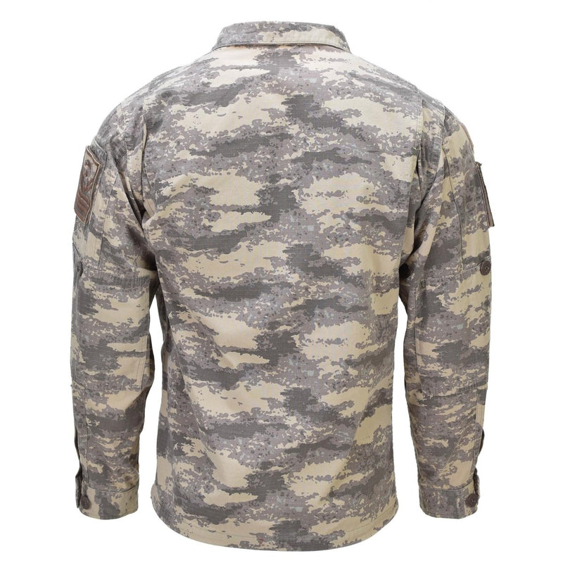 Giacca di uniforme originale turca autentica RIPSTOP gomiti rinforzati M2021 CAMO