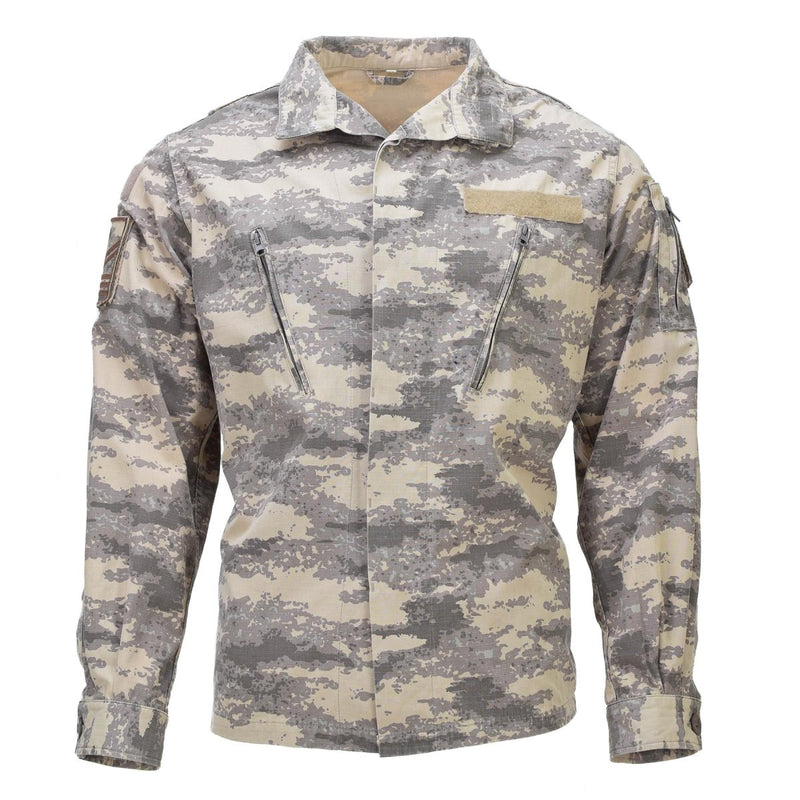 Giacca di uniforme originale turca autentica RIPSTOP gomiti rinforzati M2021 CAMO