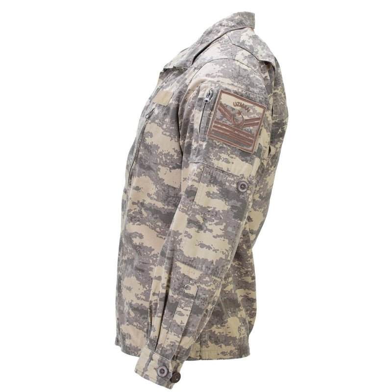 Giacca di uniforme originale turca autentica RIPSTOP gomiti rinforzati M2021 CAMO