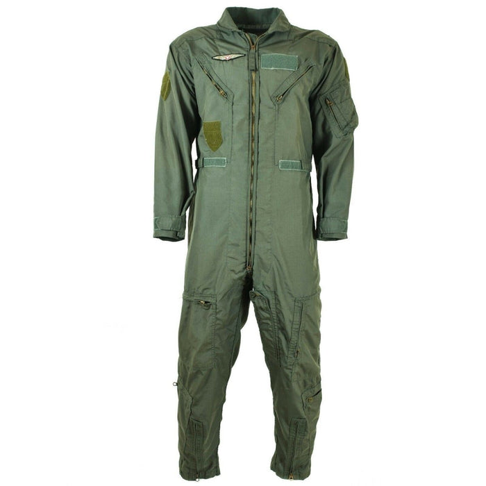 Tuta da volo originale militare statunitense USAF CWU-27/P resistente al fuoco verde - GoMilitar
