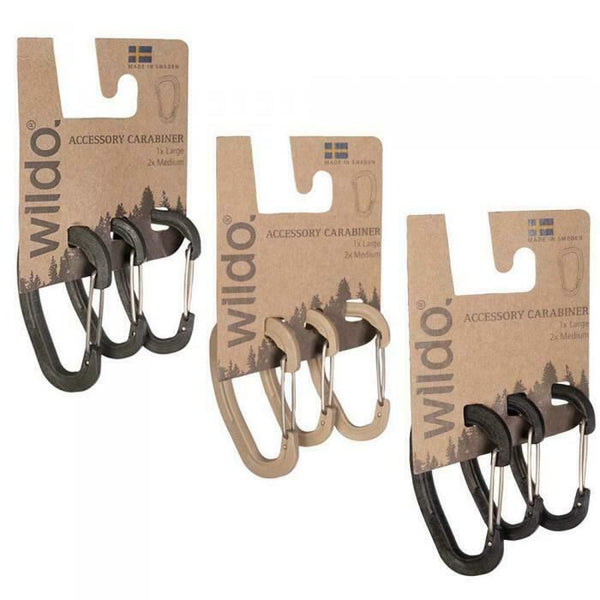 Set Di 3 Moschettoni Wildo Originali - OD Green - Leggeri E Robusti Per Outdoor - Foto 4