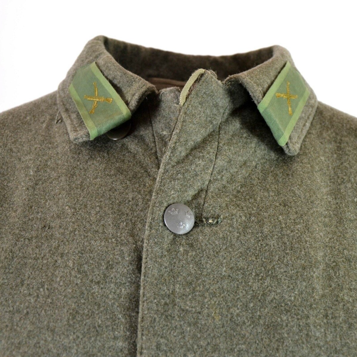 Guida vera elimina della WWII Vintage Swedish Army Wool Unifort Grey