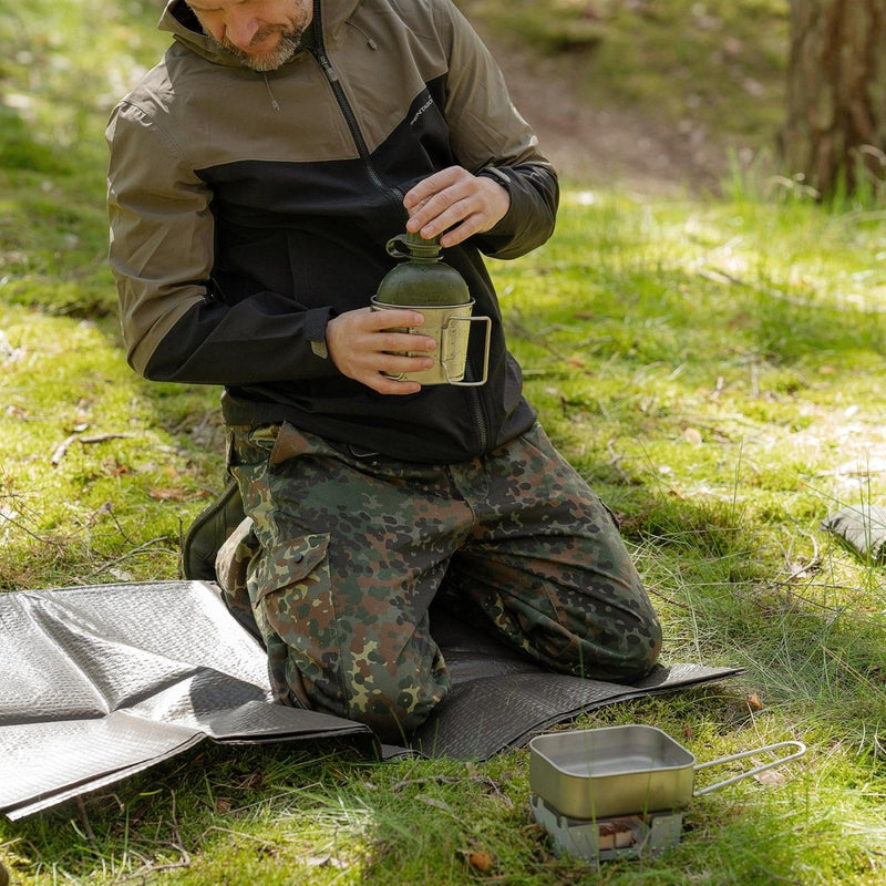 Foglio di terra dell'esercito tedesco Underlay Tarpaulin OD MILITALE IN MARIE IL TARP TARP NUOVO
