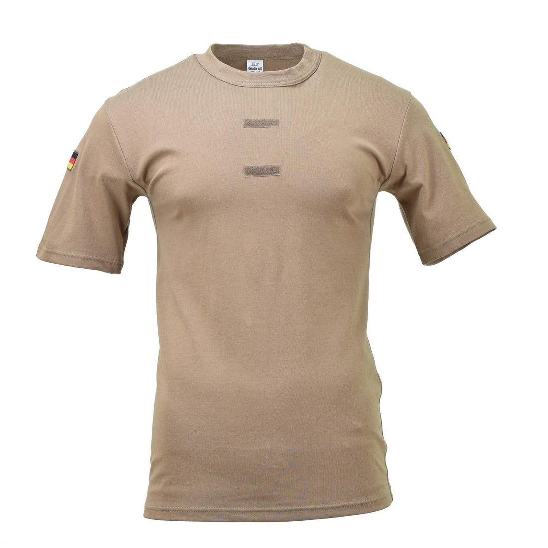 Camicie a maniche corte militari tedesche ganci tropicali del torace e spalla loop bandiere