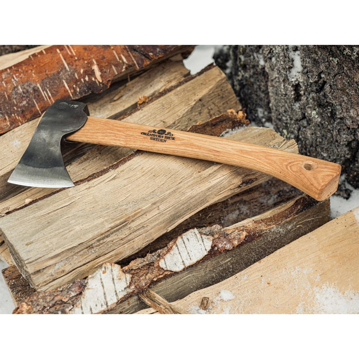 Gransfors 415 Hatchet Bushcraft Wild Axa Carbon Steel Hickory Wood Hand