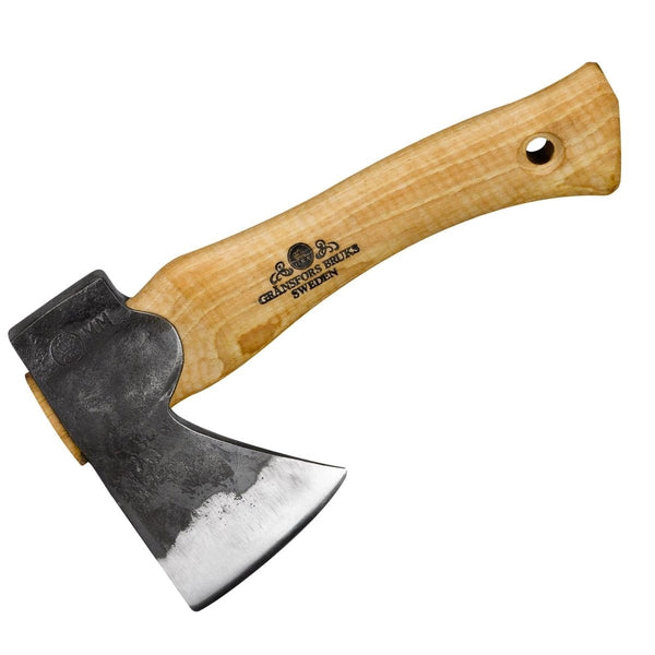 Grancefors Kubben Hand Hatchet 413 Acciotto in acciaio al carbonio Hickory Wood Hand