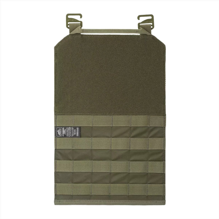 Organizer con pannello inserto per zaino Helikon Tex MOLLE in grigio ombra con chiusure a strappo e cinghia modulare