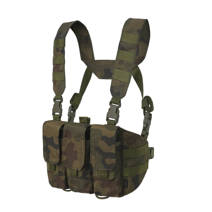 Helikon - Tex Chicom Tactical Chest Rig regolabile Harrnes Woodland Camo - GoMilitar