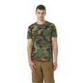 T-shirt classica Helikon-Tex a maniche corte vestibilità comoda in cotone Woodland Camo