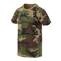 T-shirt classica Helikon-Tex a maniche corte vestibilità comoda in cotone Woodland Camo