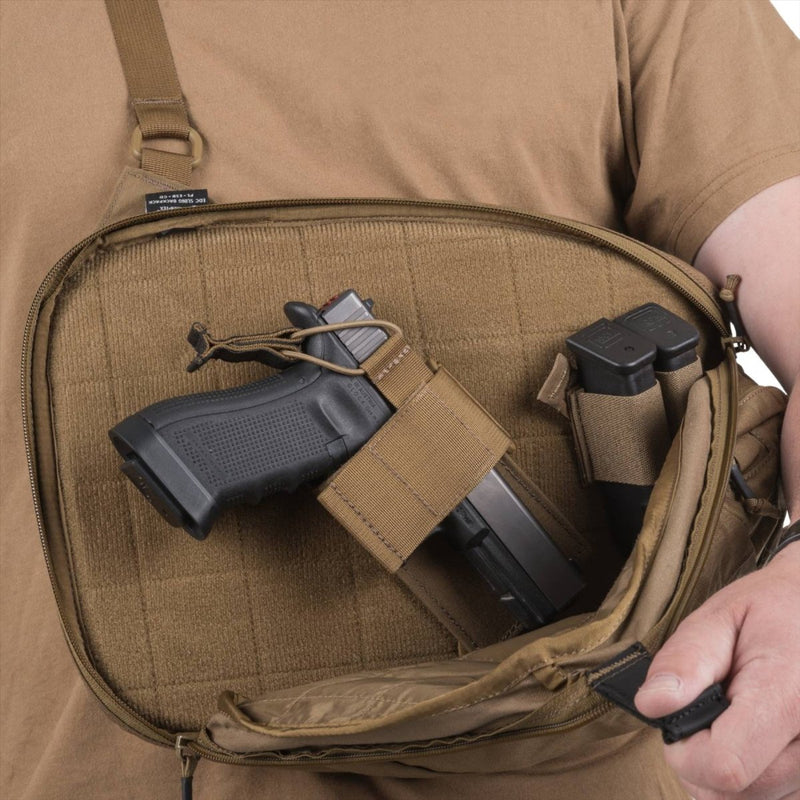 Zaino a tracolla Helikon-Tex EDC da 6,5 ​​litri in nylon cordura con trasporto nascosto nero urbano