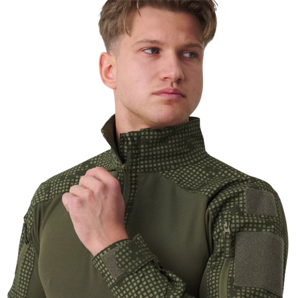 Camicia da combattimento Helikon-Tex MCDU Rinforzo del gomito Ripstop Woodland Camo