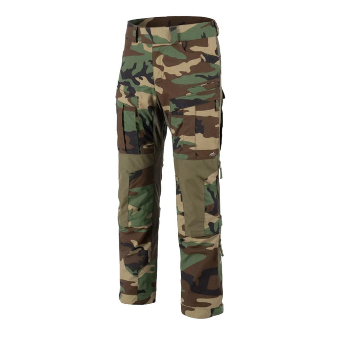 Helikon - Pantaloni tattici Tex MCDU Ventilazione Ripstop Rinforzi al ginocchio Woodland - GoMilitar
