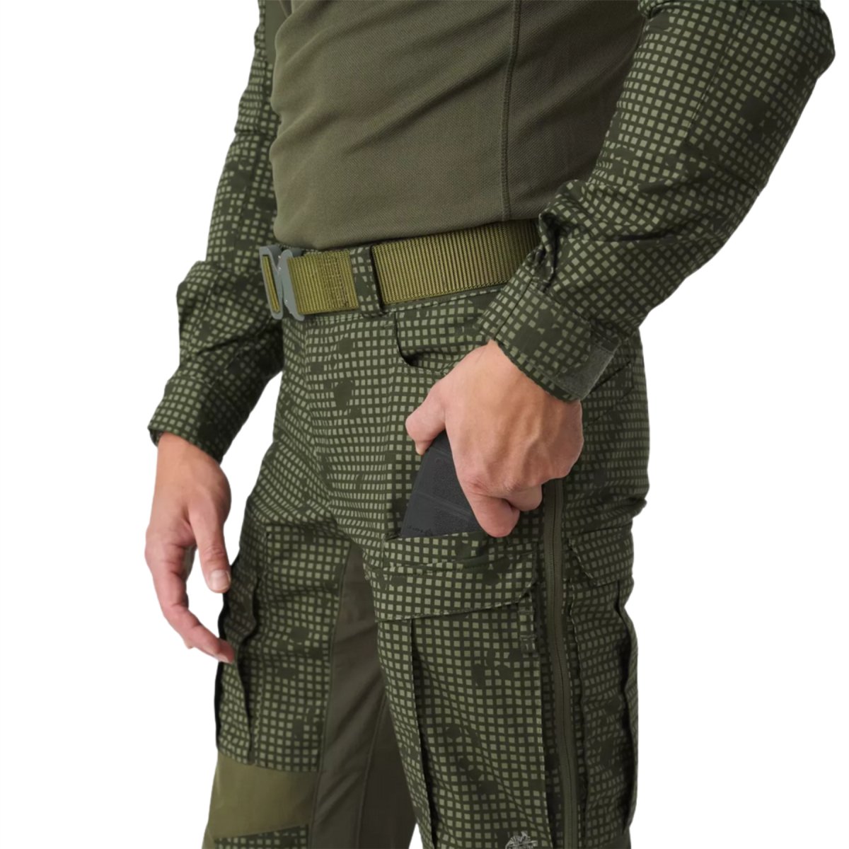 Pantaloni tattici Helikon-Tex MCDU Ventilazione Ripstop Rinforzi al ginocchio Woodland