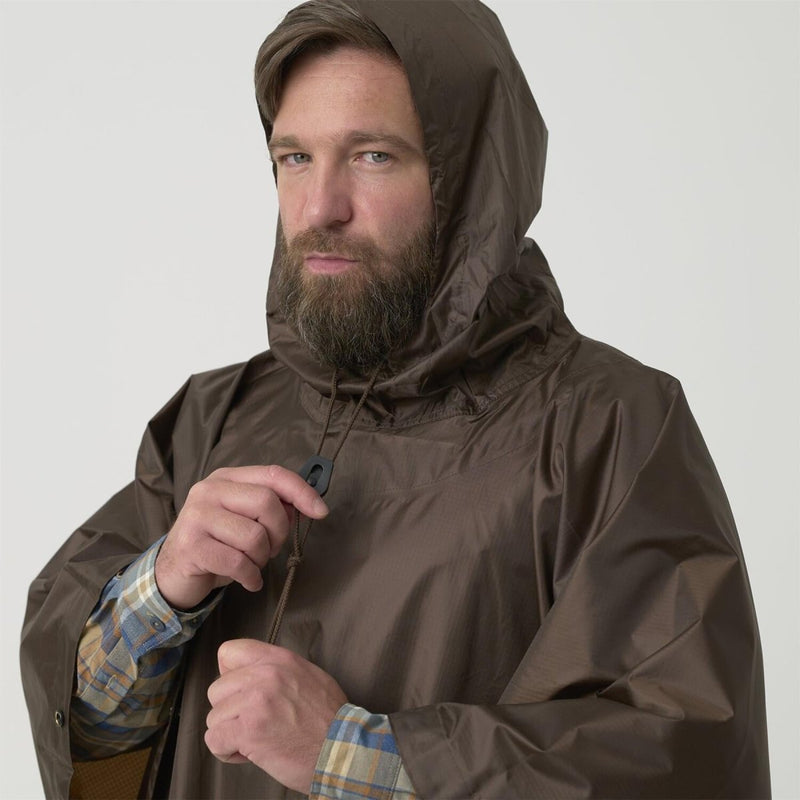 Helikon - Tex U.S. Army Model Poncho Waterproof Tactical Rain Gear Woodland Camo - GoMilitar