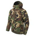 Giacca con cappuccio Helikon-Tex Wolfhound Giacca in nylon antivento isolata Woodland Camo