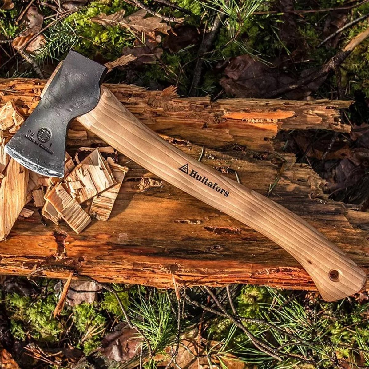 Hultafors Hultan Gardening Ax Acciaio Carbon Acciotto Hickory Hickory Hickory Hickory