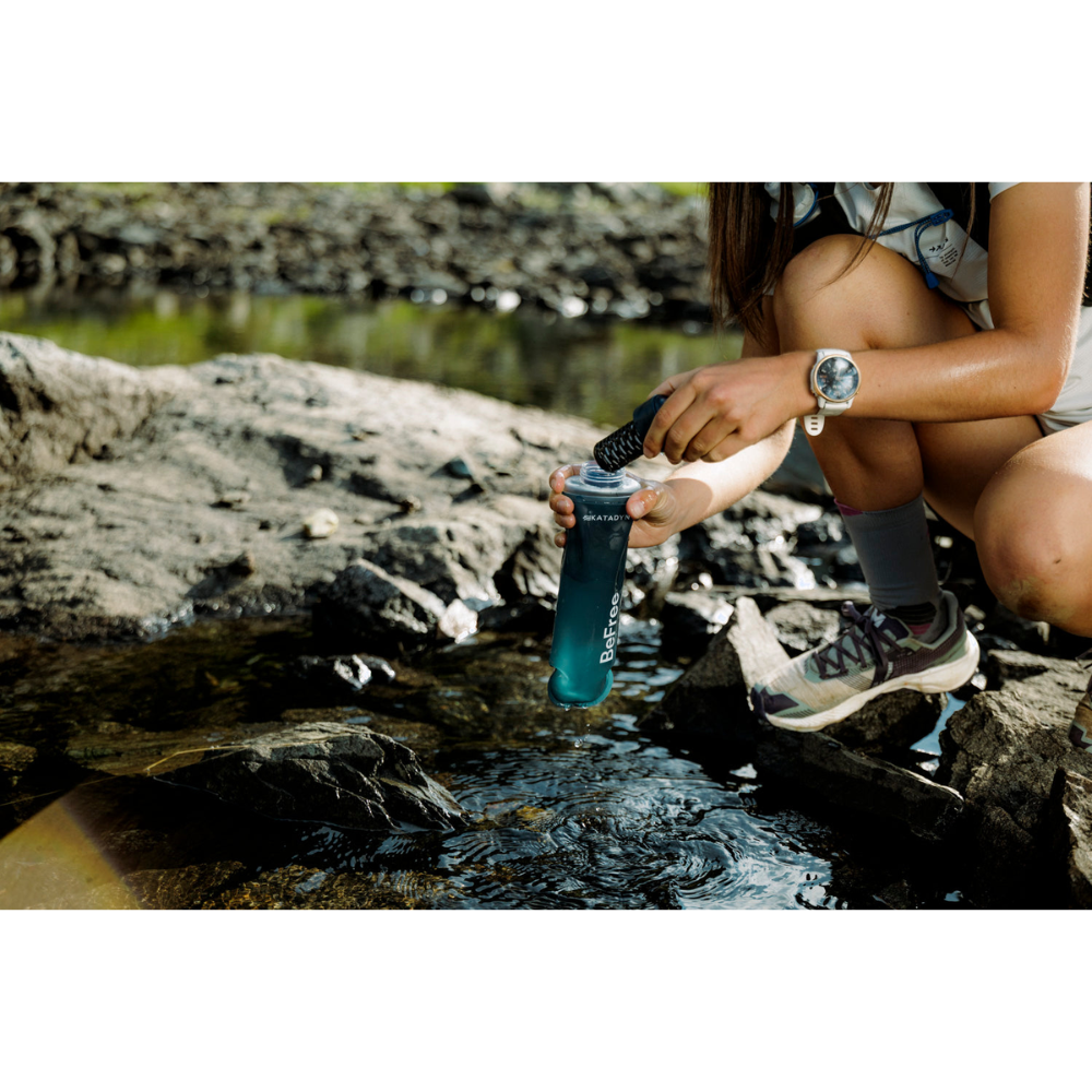Katadyn BeFree AC 0,5L filtro per l'acqua Borraccia morbida escursionismo campeggio Slate Blue