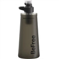 Bottiglia pieghevole Katadyn BeFree AC 1L con filtro dell'acqua Tecnologia EZ Clean Nera