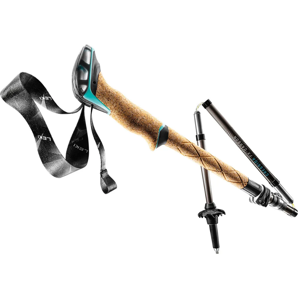 LEKI Cressida FX Carbon Bastoncini da trekking pieghevoli da donna Coppia da escursionismo 100-120 cm