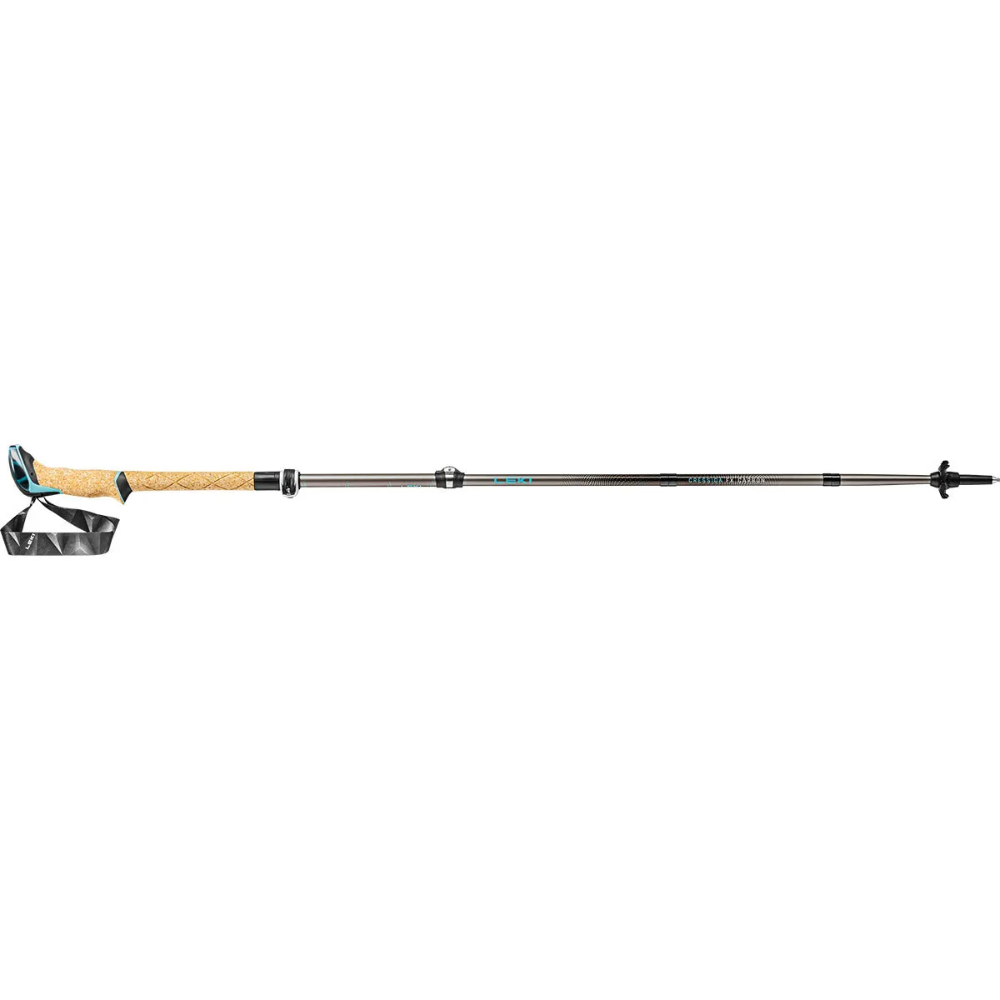 LEKI Cressida FX Carbon Bastoncini da trekking pieghevoli da donna Coppia da escursionismo 100-120 cm