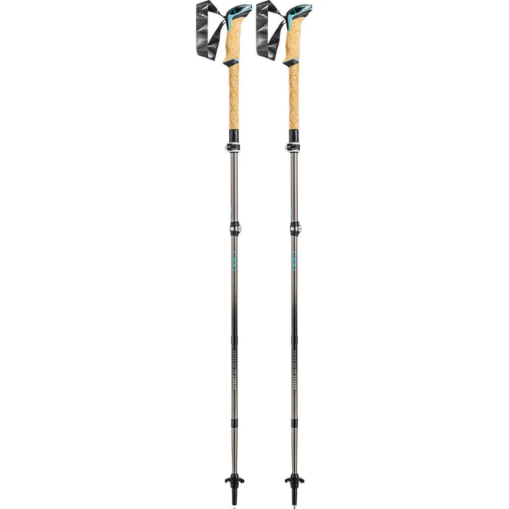 LEKI Cressida FX Carbon Bastoncini da trekking pieghevoli da donna Coppia da escursionismo 100-120 cm