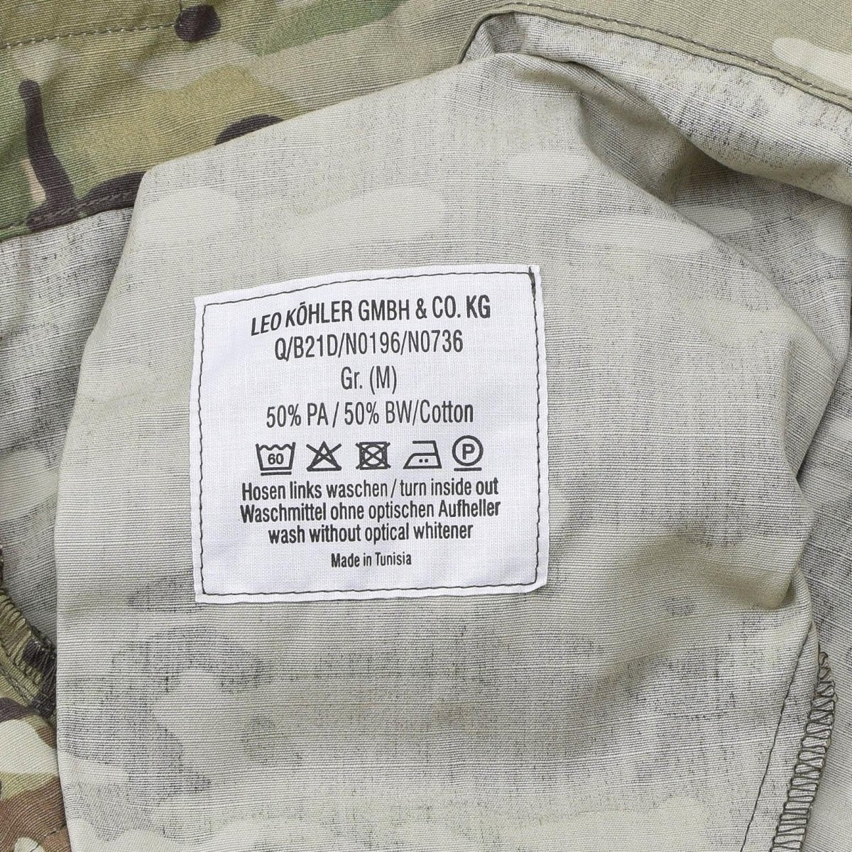 Pantaloni cargo di leo kohler rinforzati i pantaloni da datente aCu rinforzati mtp camouflage