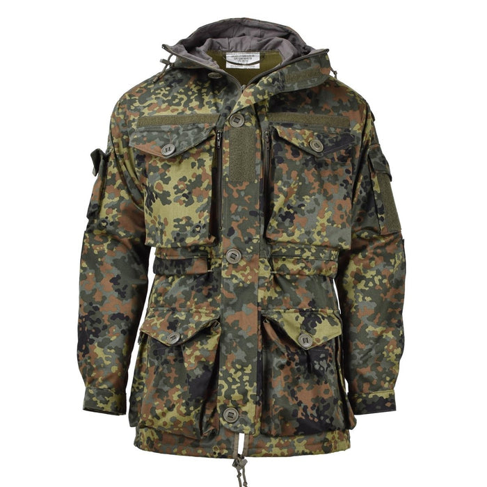 Giacca tattica Leo Kohler militare KSK grembiule con cappuccio flecktarn mimetico militare - GoMilitar