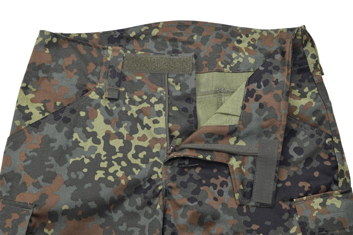 Pantaloni tattici militari Leo Kohler esplorano Flecktarn Camo Pantaloni più alti