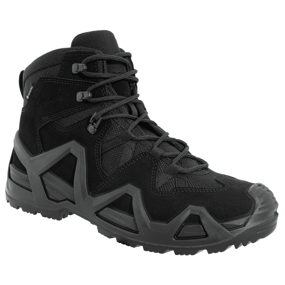 Stivali da combattimento medi LOWA Zephyr MK2 GTX GORE TEX impermeabili resistenti all'abrasione neri