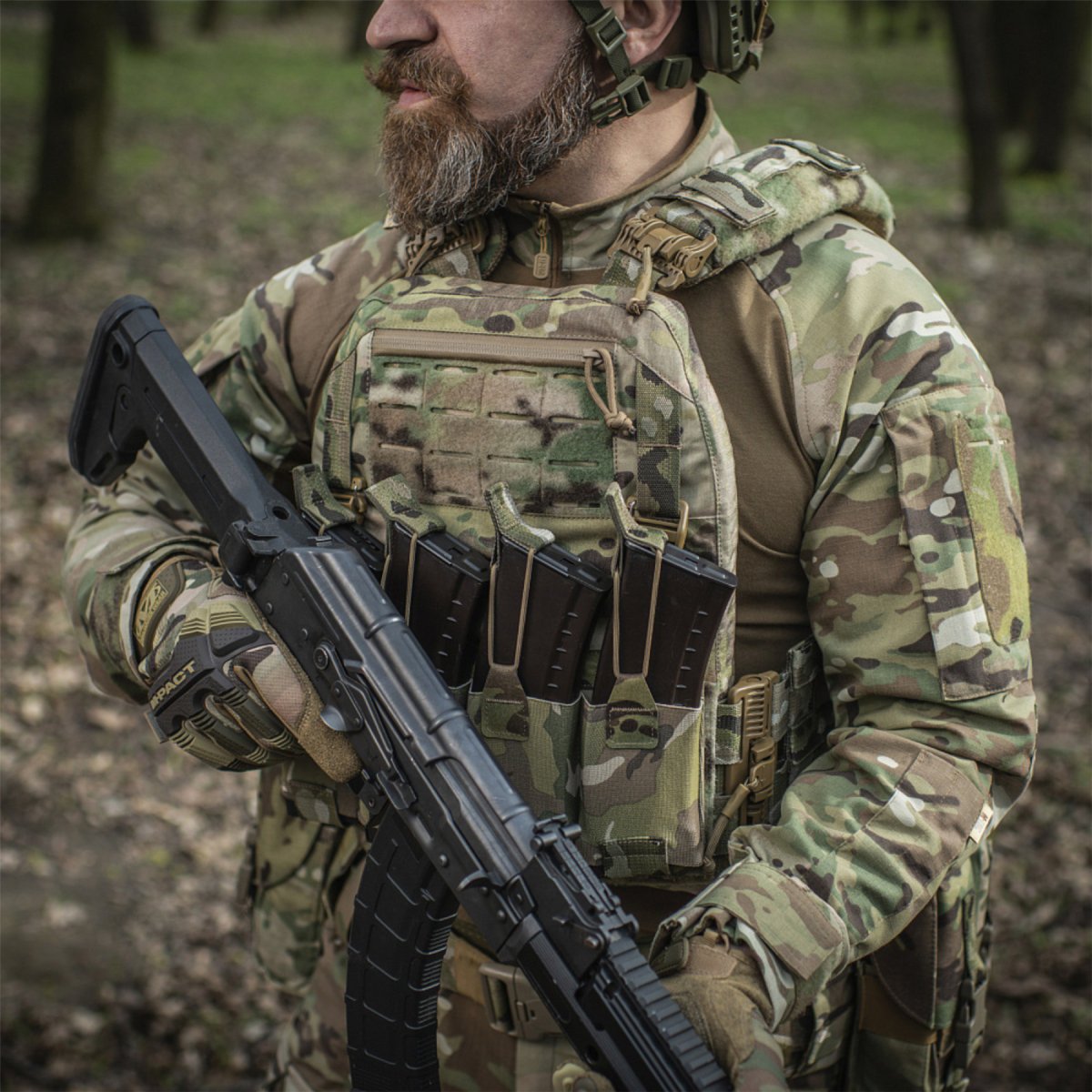 M-TAC Corazza QRS FAST Piastra tattica Carier MOLLE compatibile MTP Camo