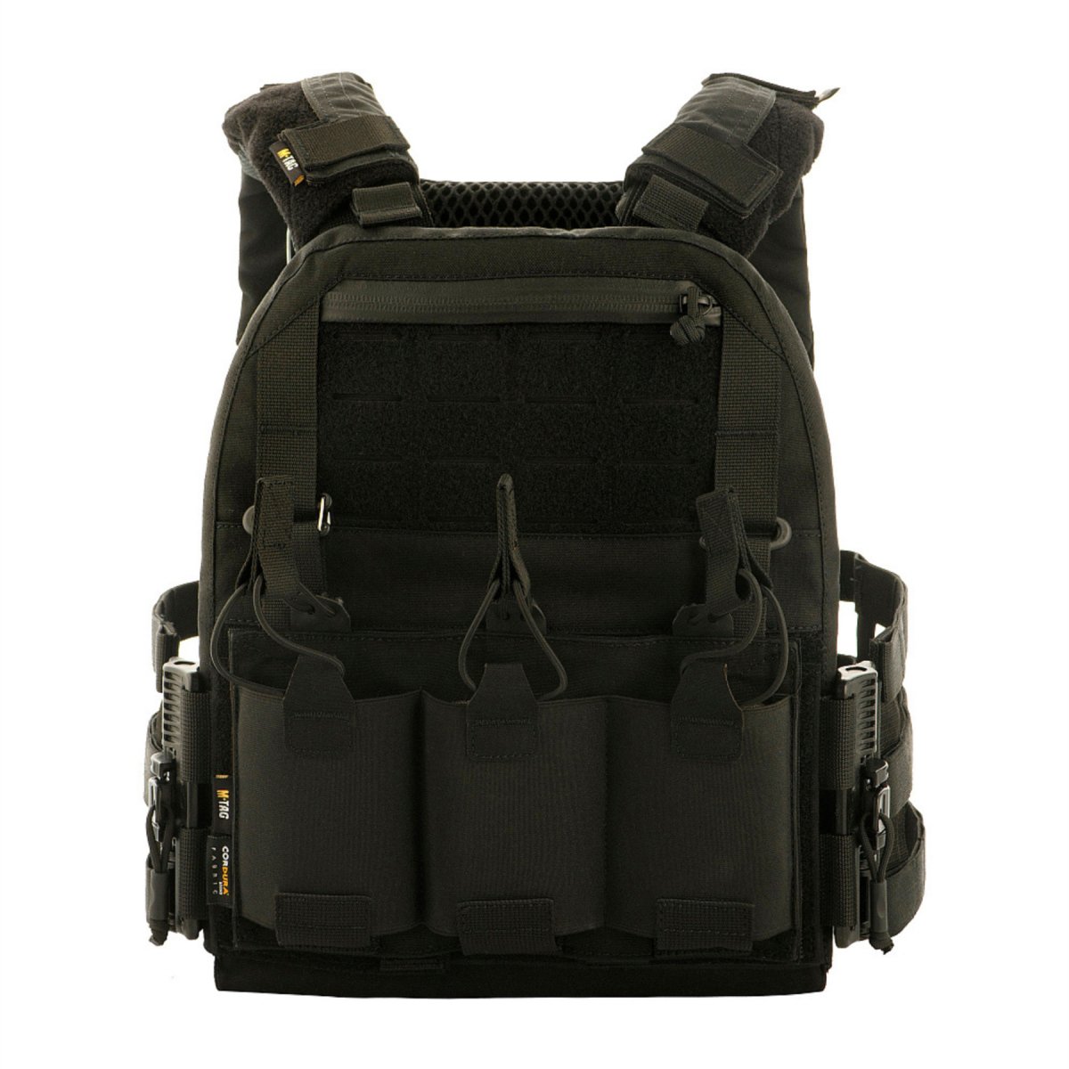 M-TAC Cuirass QRS Piastra tattica Carier Cordura Sistema di sgancio rapido Nero
