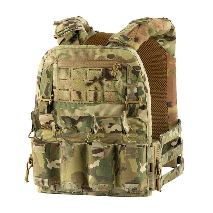 M - TAC Cuirass QRS Portapiatti tattico Cordura Sistema di sgancio rapido MTP Camo - GoMilitar