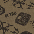 Sciarpa tattica da esterno M-TAC in micropile con ghetta per collo modello drone, marrone chiaro