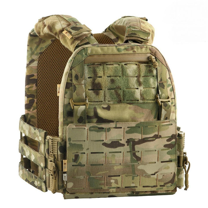 M - TAC Military Plate Carrier Vest tattico porta caricatori a sgancio rapido Multicamo - GoMilitar