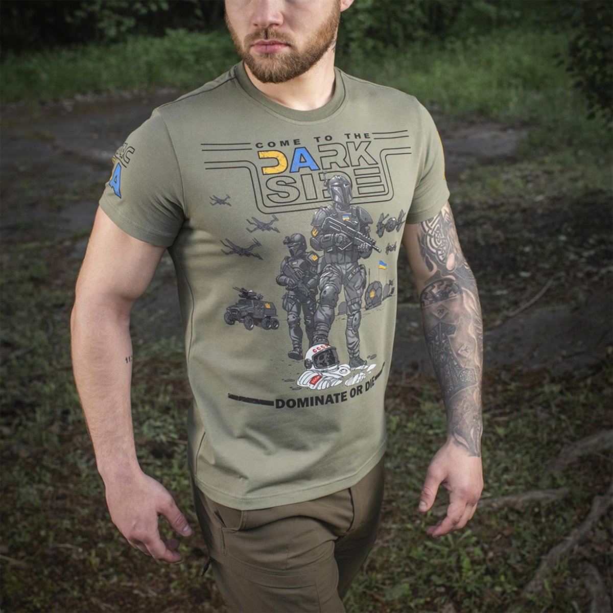 Maglietta classica in stile militare M-TAC biancheria intima a maniche corte Ukrainian Olive
