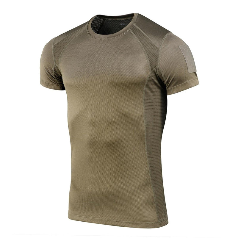 Olive lightweight breathable M-TAC Military Tactical T-shirt with stretch fabric and short sleeves for men