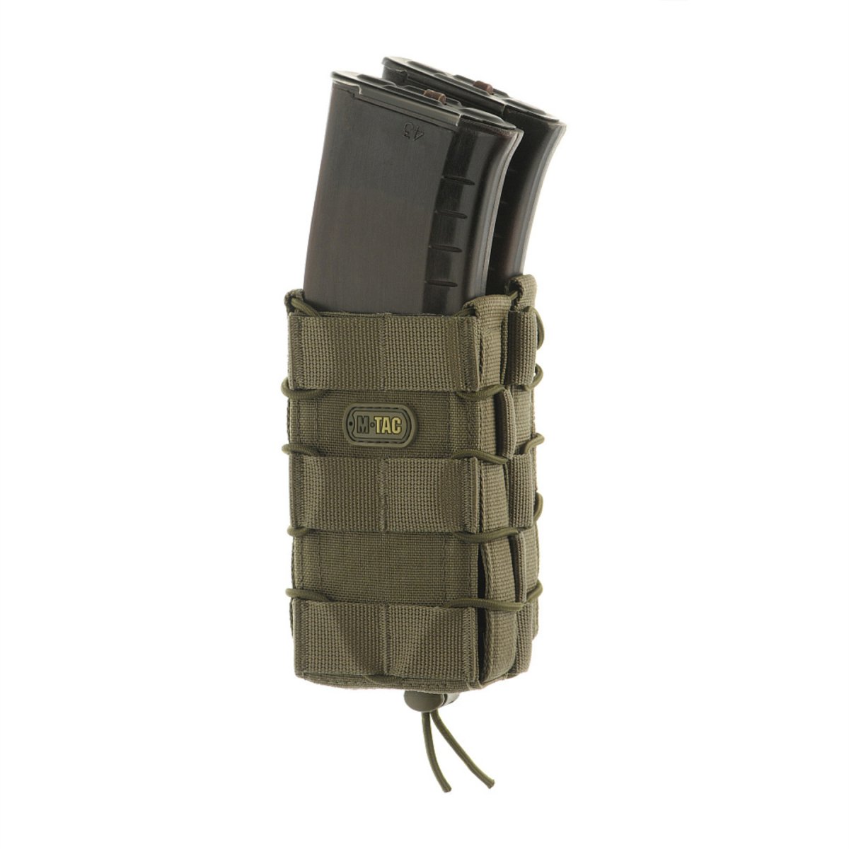 M-TAC Borsa aperta doppia per caricatori Cordura tattica gommata antiscivolo oliva