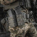 M-TAC Borsa aperta doppia per caricatori Cordura tattica gommata antiscivolo oliva