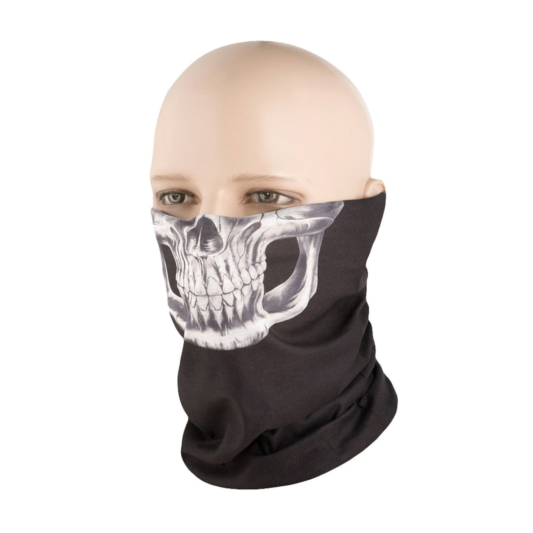 M-TAC Reaper Skull Neck Gaiter Bandana multifunzionale leggera nera