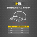 Berretto da baseball tattico M-Tac Vestibilità flessibile Ripstop Gancio e anello Oliva scuro L/XL