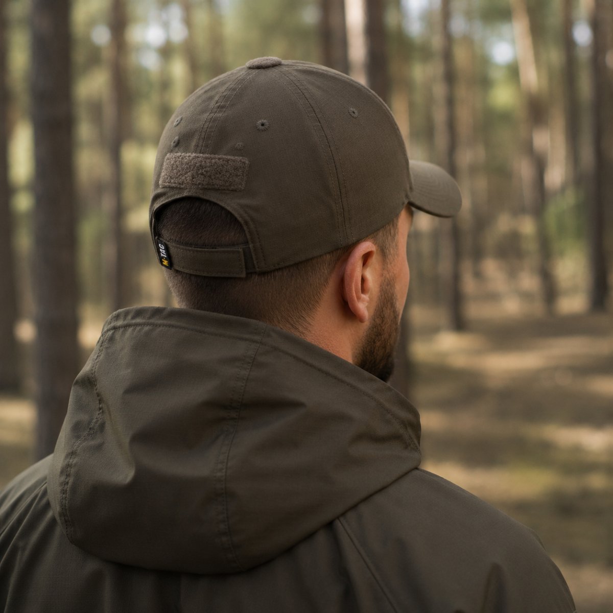 Berretto da baseball tattico M-Tac Vestibilità flessibile Ripstop Gancio e anello Oliva scuro L/XL