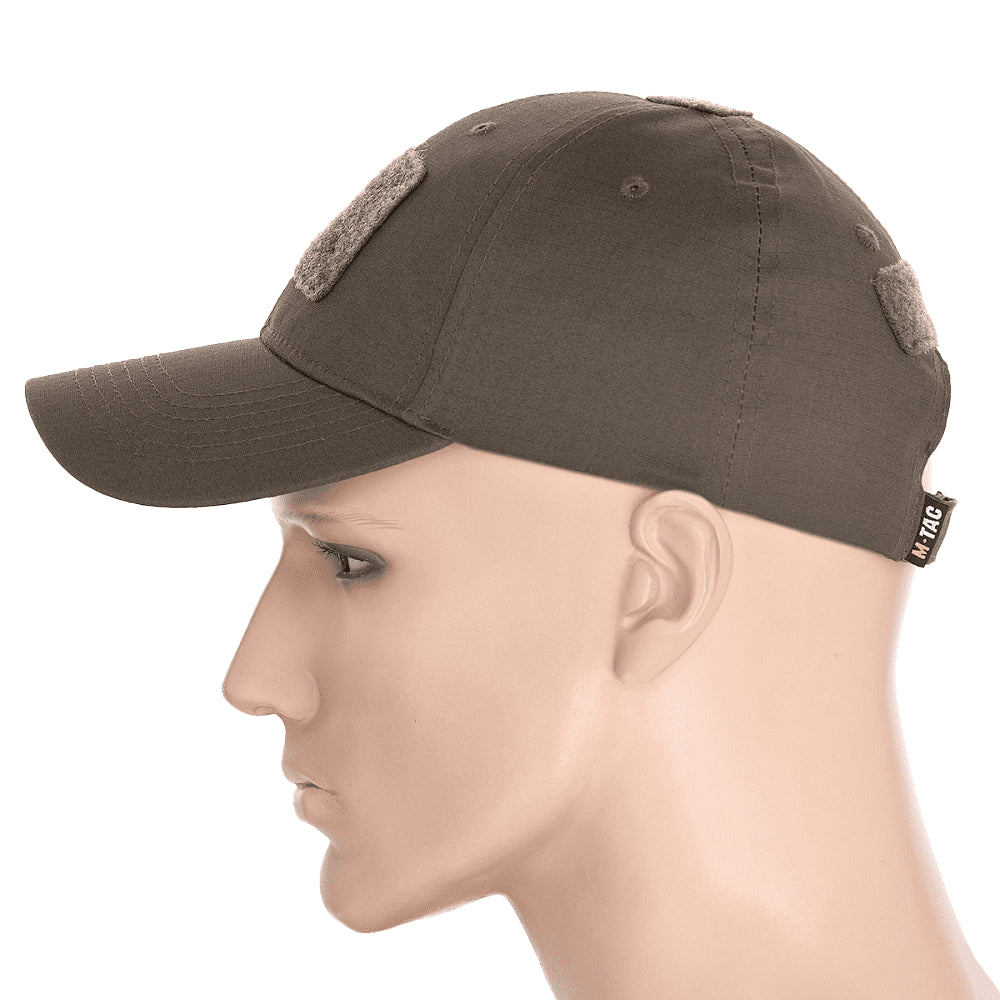 Berretto da baseball tattico M-Tac Vestibilità flessibile Ripstop Gancio e anello Oliva scuro L/XL