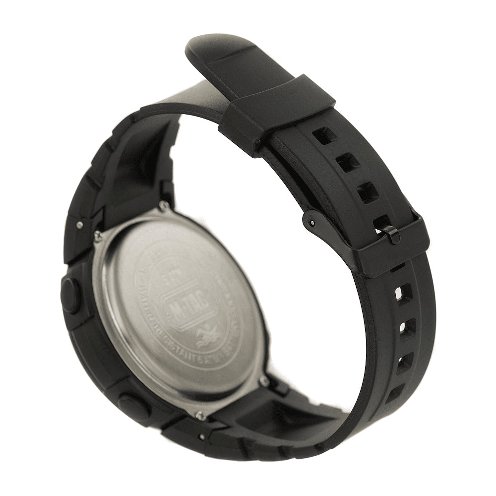 Orologio con bussola tattica M-Tac, cronometro digitale, sveglia, 5 ATM, nero