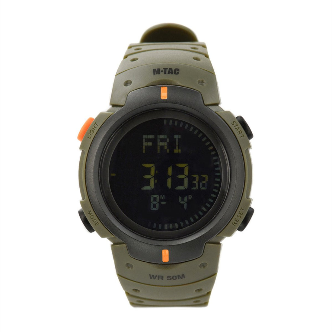 M-TAC Orologio tattico Bussola Allarme Cronometro 5ATM Resistente all'acqua Oliva