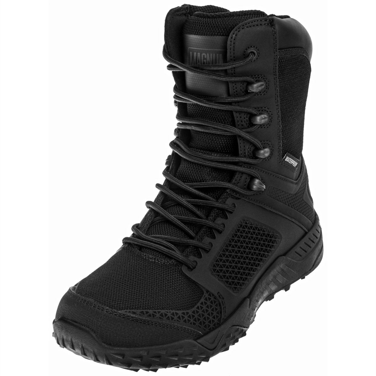 Stivali tattici Magnum DRUM MID WP Soletta Hi-Poly impermeabile e traspirante nera