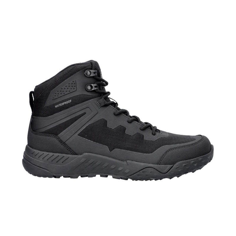 Magnum HI-TEC Ultima 6.0 black waterproof hiking boot with durable rugged sole and ankle support for outdoor activities