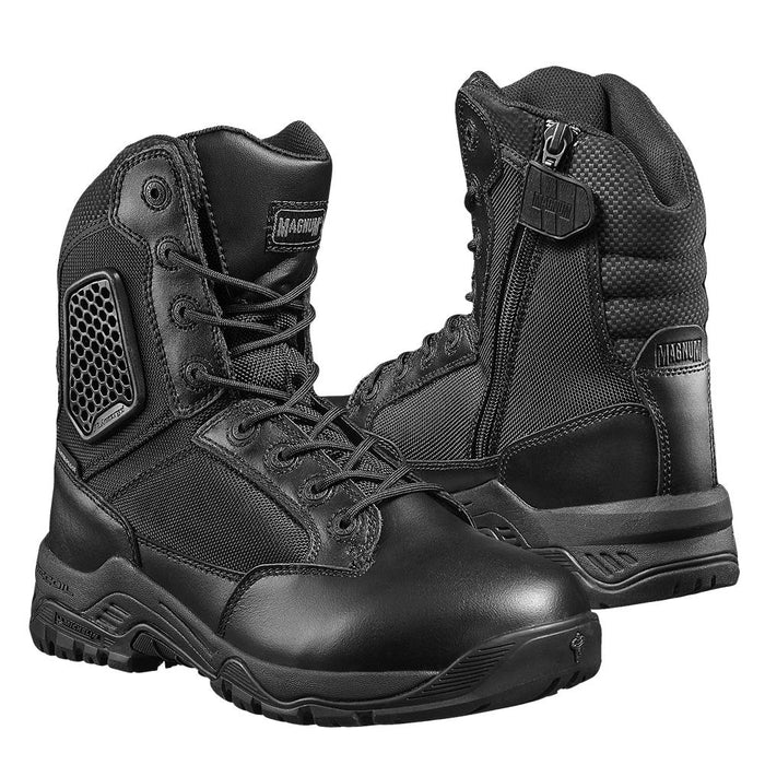 Stivali da combattimento Magnum Strike Force 8.0 in pelle calzature tattiche da trekking nere - GoMilitar