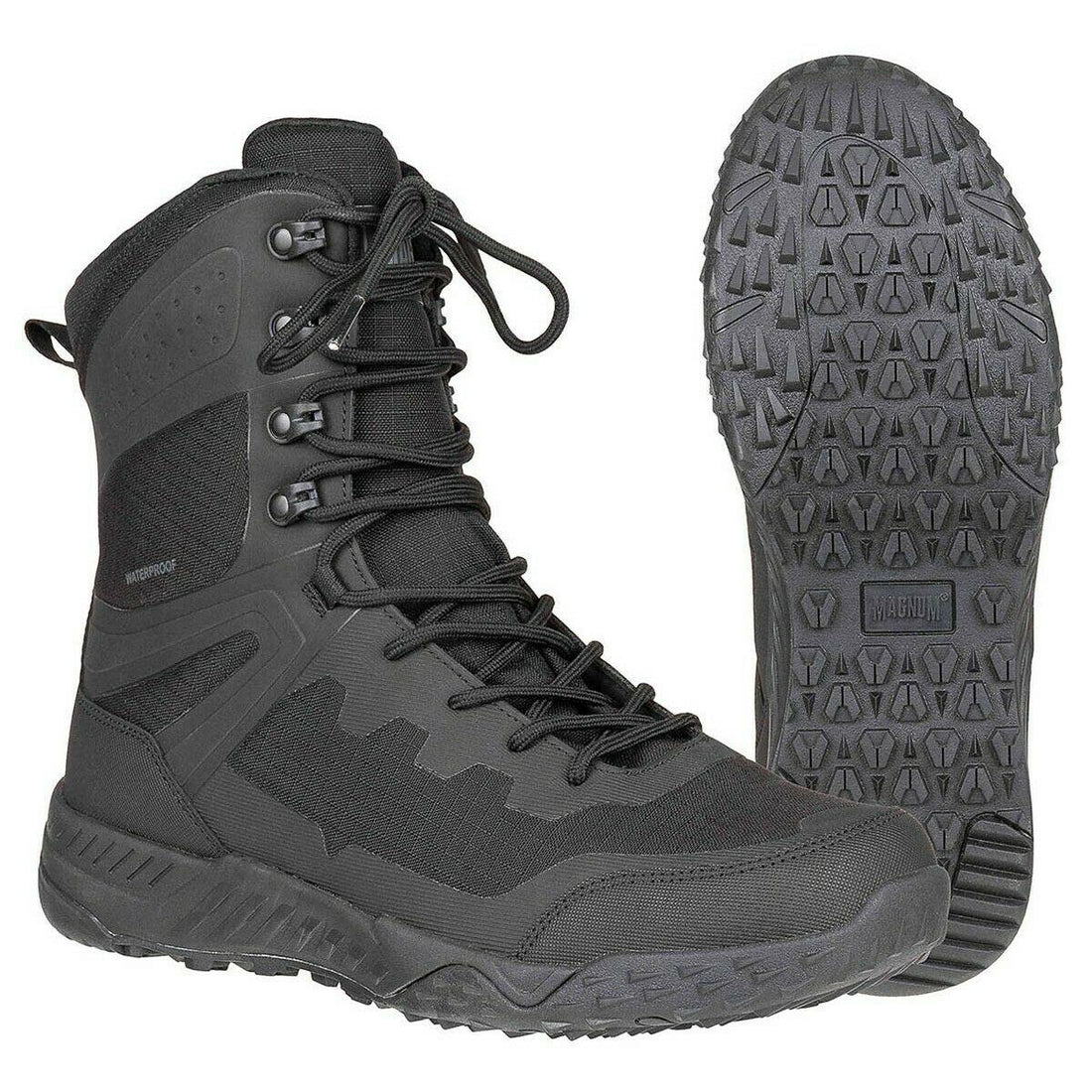 Magnum Ultima 8.0 Stivali da combattimento impermeabile escursioni Trek di Trek leggero nero
